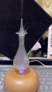 Waterless Essential Oils Diffuser Aromatherapy Fragrance Diffuser Without Water Wooden Glass Aroma for Home