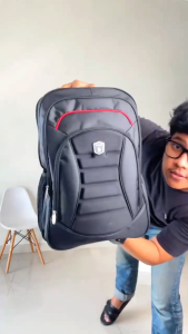 Tas Ransel Backpack Punggung Laptop Sekolah Kerja Pria Wanita model Polo EG 200 Premium Kuat Awet Kapasitas 35 Liter