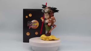 Bandai | In Stock Dragon Ball Son Goku Light Lamp Model Kakarotto Kamehameha Wave Magnetic Ornament Anime Action Figure Collectible Gift