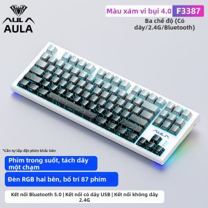 AULA | Bộ Bàn Phím Cơ Cho Gaming & Văn Phòng Đèn LED Xanh Chà Là Đỏ