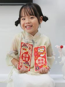 กระเป๋าใส่ปีกันใหม่รุ่นใหม่สำหรับวันตรุษจีน 2025 ลายการ์ตูนสร้างสรรค์ระดับไฮเอนด์ ใช้ได้ทั่วไป ใบหน้าหยวน ของขวัญการแต่งงาน