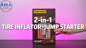 Bơm Lốp Kích Bình SteelMate V12SE (600A - 8.800mAh) - Hàng Chính Hãng SteelMate - Bảo Hành 2 Năm