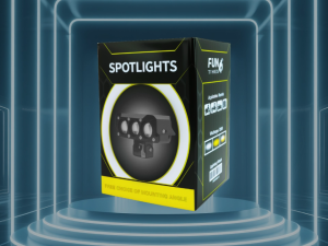 Motorcycle spotlight four-color LED headlight three eye spotlight high and low beam waterproof electric motorcycle headlight modification