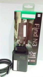 Charger 180w For OPP FIND N3 For Android Super Vooc Adaptor+Kabel Full Black Support Fast Charging