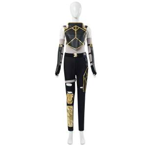 Black Set Cosplay Costume for Women Halloween Anime Dual City War Battle of the City Cosplay Props Services Anime Game
