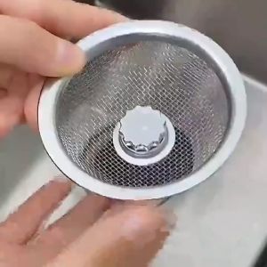 keranjang saringan afur dapur stainless (8.3cm) atau + tutup KRSA erdo