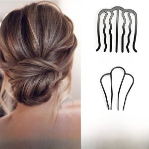 Stylish Hair Combing Tool Women Air Stewardess Bun Maker Backward Insertion Hair Clip Professional Long Hair Styling Hair Accessory