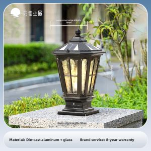 VINCAN | Solar & Electric Gate Post Light