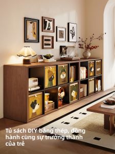 MEISD | Tủ Sách Treo Tường Kệ Lưu Trữ Hình Lưới
