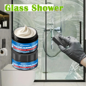 Glass Polishing Paste - Powerful Hard Water Stain Remover and Descaler Suitable for Glass and Tiles Ideal for Car Glass and Ho