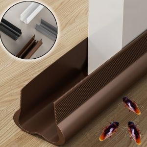 Flexible PVC Door Bottom Sealing Strip Door Gap Soundproofing Wind and Dust Proof Weather Strip Under Door Draft Stopper Tape