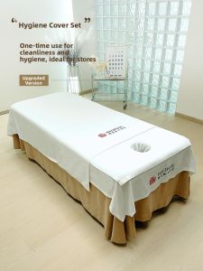 PINGRANXINDONG | Dust-proof White Beauty Bed Sheet with Holes and Customizable Logo Non-pure Cotton