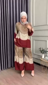 SETELAN RAYON BUSUI JUMBO ONESET RAYON WANITA KEKINIAN