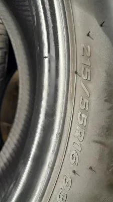 215/55/16 Hankook venture S1 noble2 Dot 2022 Made in Indonesia -Surplus (Per each )