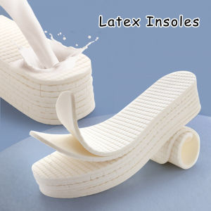 1Pair Latex Odor Resistant Insoles Breathable and Sweat Absorbing Insoles for Sports Shoes Men and Women Leisure Massage Insoles