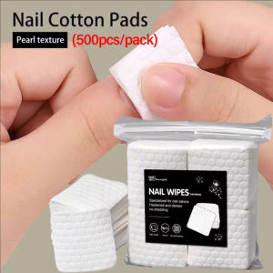 Dorisna 500Pcs Nail Cotton Wipes UV Gel Nail Tips Polish Remover Cleaner Lint Paper Pad Soak Nail Art Cleaning Tool