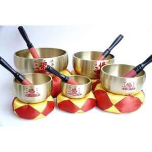 CHUÔNG TỤNG KINH - ĐỒNG NGUYÊN CHẤT VÀNG BÓNG ÂM THANH TO TRONG TRẺO LOAI 1