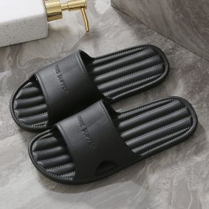 Slip-On Home Slippers Mens Summer Anti-Slip Thick Bottom Comfortable Casual Style EVA Material Youth Footwear Indoor Use