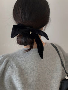 Korean Style Black Butterfly Knot Hair Ties Womens New 2025 Hair Accessories Headwear Fresh out Fashion Sensation