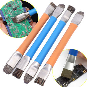 2Pcs Anti-Static ESD Safe Double Headed Brush Circuit Board Repair for IC Chip PCB Welding Mobile Phone/Computer Mainboard Cleaning
