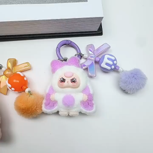 【Local Seller】Cartoon Cute Grain Keychain Bag Hanging Decoration Live Streaming Trendy Play Small Pendant Bestie Gift