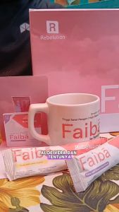 Rebelution Faiba Minuman Kaya Serat Anti Aging Diet & Detoks Lemon/Blueberry Grape (6 Stick)