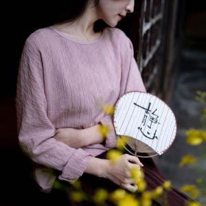 [Import French Linen + Xinjiang Long-Staple Cotton] Yan Zuo Original Texture Cotton and Linen Shirt-Self-Travel from Lesan