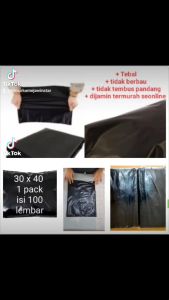 (TERMURAH ) PLASTIK HD Uk. 25 x 35 premium tebal ISI 100pcs / plastik packing toko olshop HD / Packing Polos Packing Plastik Polymailer Online Shop / plastik packing toko online tebal termurah warna hitam / plastik hitam / packing online shop termurah