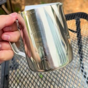 350 ml ขนาด วัสดุสแตนเลส มาตรกราฟแห่งเทลา สำหรับสตรีมนม เทลาเต้อาร์ต สตรีมฟองนม และ Milk Pitcher