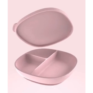 B.box Bbox Silicone Plate with Lid 690ml | Toddler Suction Plate | Baby Plate| Kids Plate | 6 months+