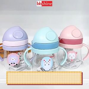 Bình nước cho bé chống sặc cao cấp BBShine Bình tập uống nước cho bé bằng nhựa PP chịu nhiệt tốt – BN012