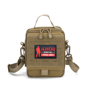 Tactical MOLLE EDC Crossbody BagOutdoor Multi-Purpose First Aid Pouch with Shoulder Strap for Daily Use Hiking Hunting