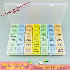 DIHUANTUO | Large Capacity Weekly Pill Organizer 42 Cells