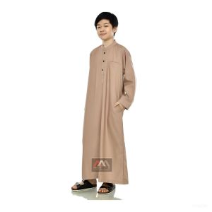Jubah Anak Laki-laki PREMIUM Cotton Toyobo Fodu Polos Series Umur 2-15tahun
