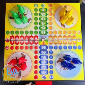 Bộ Đồ Chơi Cờ Cá Ngựa Kèm Bàn Chơi Sắc Màu Loại Lớn Cao Cấp