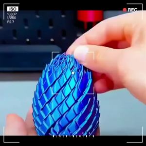 5.7cm Cool 3D Printed Mystic Twisty Fidget Dragon Scale Egg Ornament Stress Relief Anxiety Piece of Art Gadgets Home Dec Gift