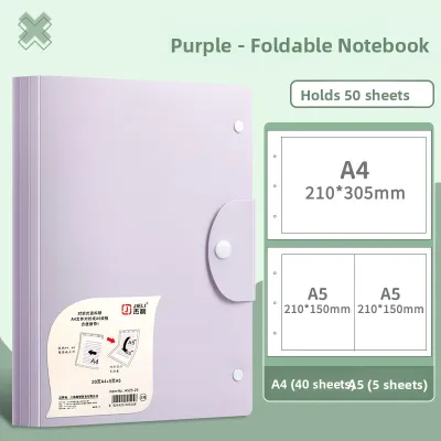JIELI | Portable Filing Folder with Transparent Pages A5