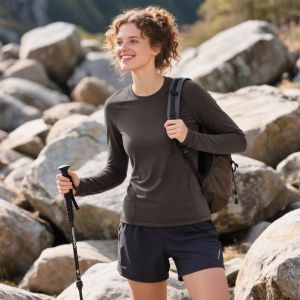 Menyanull | Fast Drying 15.5 Micron Merino Wool Womens Sport Shirt