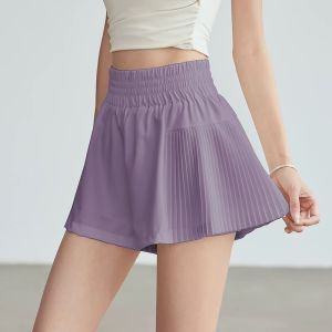 SKINOFSKIN | High-waisted Quick-dry Skirted Shorts for Running Training Pilates