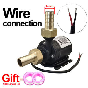 Submersible Water Pump 12V High Pressure Ultra Quiet Solar DC 24V Lift 5M 800LH Brushless Motor Water Pumps with Brass Joints