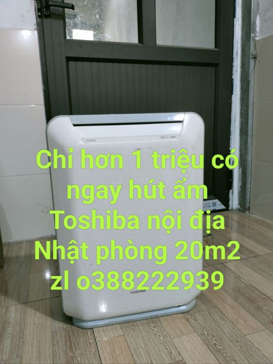 Hút ẩm Toshiba nội địa Nhật nhỏ gọn phòng 20m2