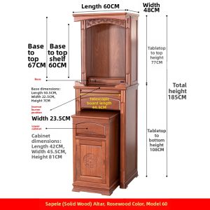 WANGJIXIANG | New Chinese Modern Luxurious Wooden Altar Cabinet