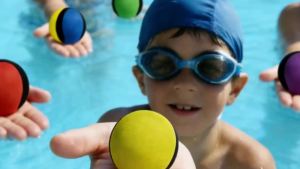 Outdoor Elastic Water Jump Ball for Children Pool Beach Floating Interactive Toy Soft Touch Anti Slip Hand Grip Water Fun Supply