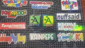 MOTORCYCLE LAMINATED VINYL HOLLOGRAM THAI DESIGN DECALS STICKER WATERPROOF NGO/JRP RACING STICKER #2