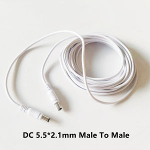 DC Extension Cord Male to Male 1M/3M/5M/10M 5.5mm x 2.1mm 12V DC Power Extension Cable for Security Camera