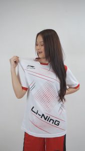 Baju stelan badminton dewasa kaos bulutangkis dewasa kaos olahraga lining terbaru