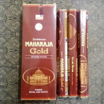 Dupa Stick Maharaja Hexa Gold 1slop isi 20 - Dupa Darshan Wangi Aromatherapi Pengharum Ruangan