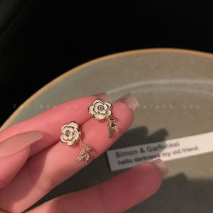 White Camellia Drip Glaze Womens Earrings Premium Design Sensation Elegant Ear Jewelry Fresh out New Style Affordable Price