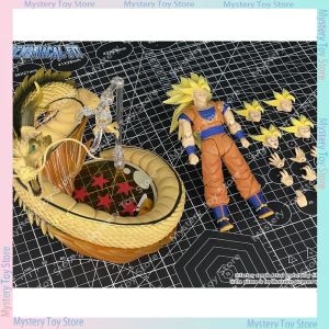 Bandai | Dragon Ball Ssj3 Goku Super Saiyan 3 Action Figure Demoniacal Fit Anime Dragon Fist Burst Collectible Model Gift Adult Toy Pvc