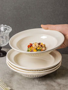 JINGDITAOCI | High-End Underglaze Colored Ceramic Pasta Plate